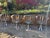 very rare quartet, pulled from a gorgeous savannah water front home. these need to be indoors, heavy steel with some...