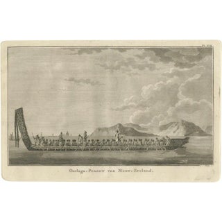 Maori War Canoe, 1803, Paper For Sale