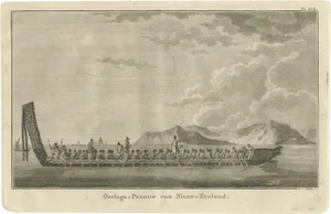 Maori War Canoe, 1803, Paper