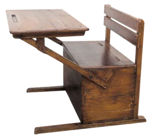Bauhaus Wooden Kids Folding School Desk, 1920s