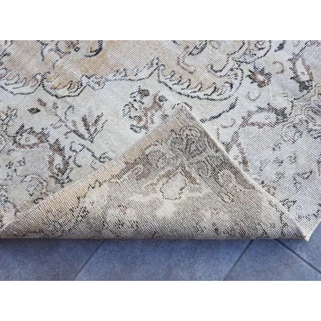 Textile 1960s 5x8 Beige Anatolian Wool Carpet For Sale - Image 7 of 11