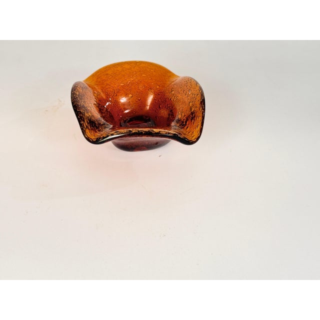 1970s Vide Poche or Ashtray in Glass with Bubble Pattern from Biot, France, 1970 For Sale - Image 5 of 8