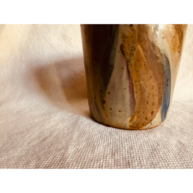 Ceramic 1990s Artisanal Stoneware Vase For Sale - Image 7 of 12