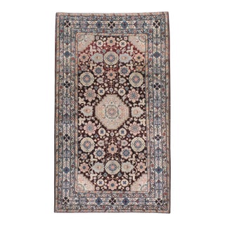 Galerie Shabab Collection Early 20th Century Indian Agra Accent Rug For Sale