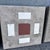 1930s Vintage Hillside-Style Concrete Paver With Inlaid Tile – “Rust Square With Ivory Frame” Design For Sale - Image 5 of 6