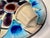 Ceramic Wall Plate Candleholder with Abstract Floral Decoration and Crackle Glaze by Jette Hellerøe, Denmark, 1970s For Sale - Image 3 of 15