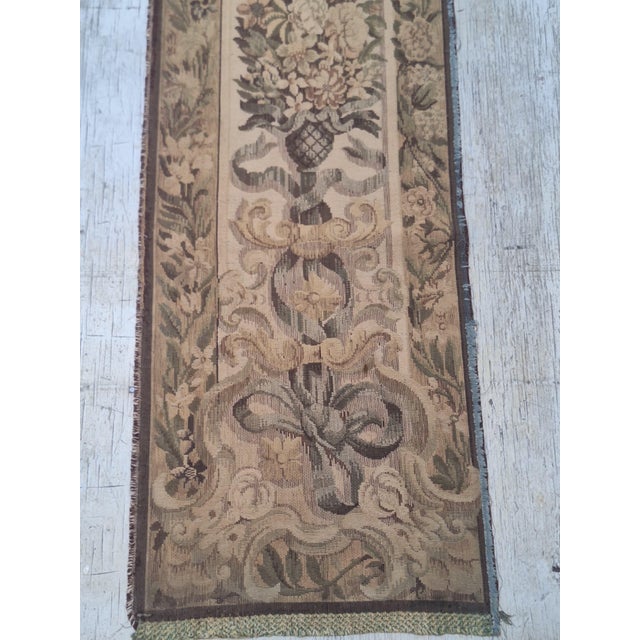 Late 19th Century Antique French Aubusson-Style Tapestry Architectural Border Panel For Sale - Image 5 of 9