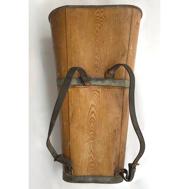 European Monnogramed Grain Painted Grape Hod For Sale - Image 4 of 8