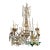 19th C. Italian Silverleaf Wood and Crystal Chandeliers For Sale