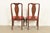 Henkel Harris Queen Anne Solid Mahogany Dining Chairs, Set of Four For Sale - Image 10 of 12