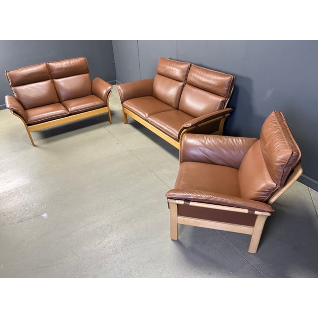 Wood Vintage Scala Sofa Set from Dreipunkt International, 1970s, Set of 3 For Sale - Image 7 of 12