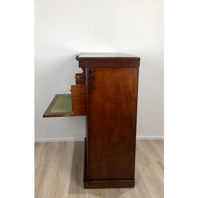 Early 19th Century 19th Century English Traditional Wellington Secretary Chest of Drawers For Sale - Image 5 of 11