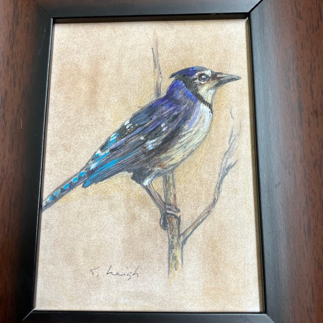 Original 5 x 7 drawing heightened with paint on illustration board signed bottom left Overall size with frame is...