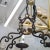 1940s Rectangular Wrought Iron Chandelier For Sale - Image 5 of 11