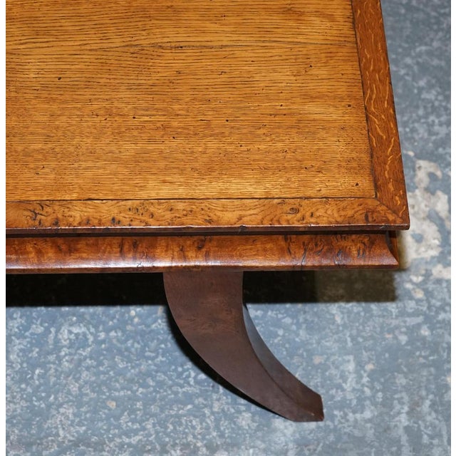 Art Deco Golden Oak Coffee Table For Sale - Image 9 of 18