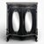Napoleon III Style Side Table in Blackened Wood For Sale