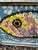 Folk Art Mary Teeter Maine Self Taught Artist Button Art of Fish For Sale - Image 3 of 10