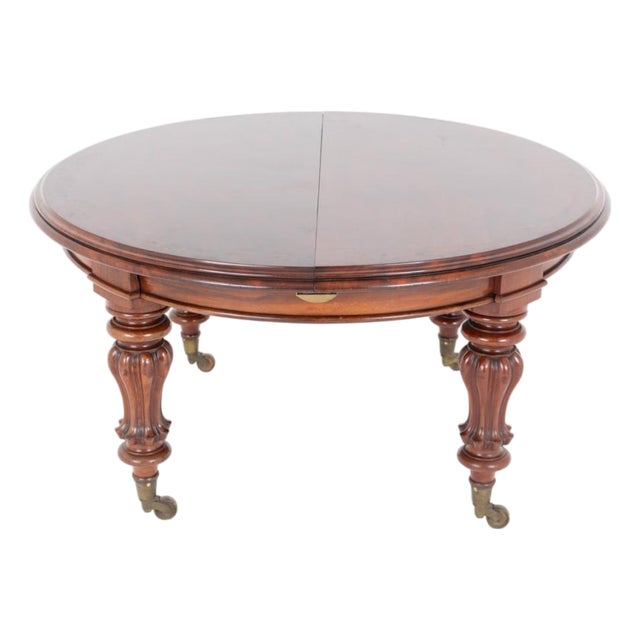 Victorian Extending Mahogany Dining Table, 1860 For Sale