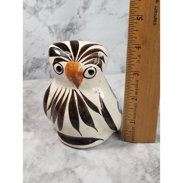 Vintage Hand Painted Ceramic Owl For Sale - Image 10 of 10