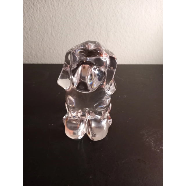 Clear Art Crystal Snoopy Dog Figurine For Sale - Image 4 of 8