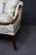 Elegant Kindel Grand Rapids Hepplewhite style camelback sofa crafted with a solid mahogany frame and graceful exposed...