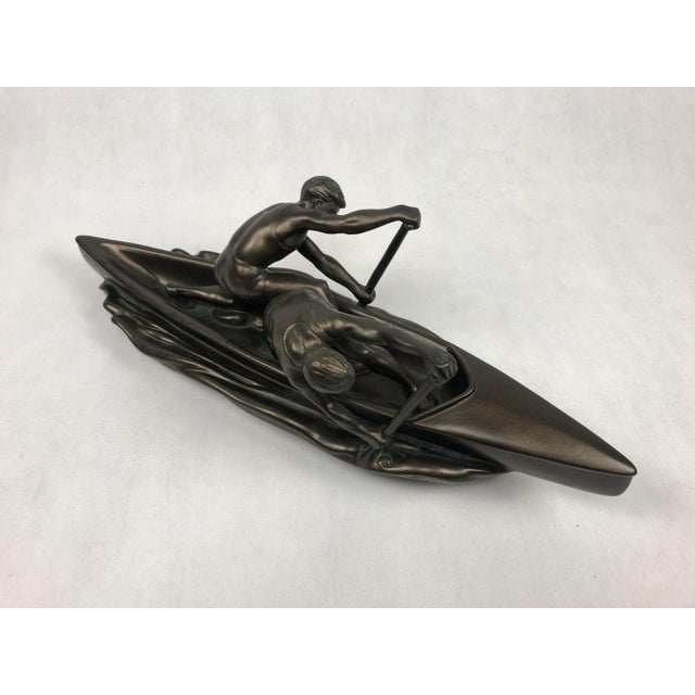 Jihokera, Sculpture of Two Rowers, Czechoslovakia, 1960s For Sale - Image 6 of 10
