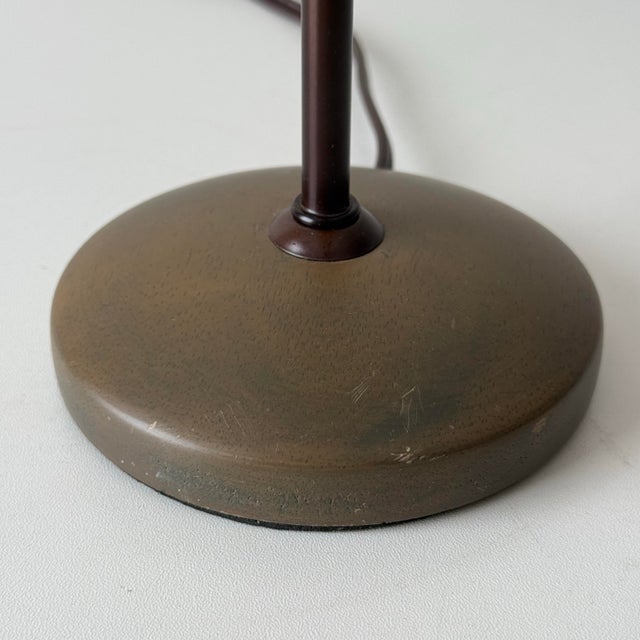 Metal 1990s Italian Style Yellow Silk Shade Skinny Lamp For Sale - Image 7 of 8