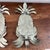 Hollywood Regency Vintage Tole Pineapple Candle Sconces For Sale - Image 3 of 6