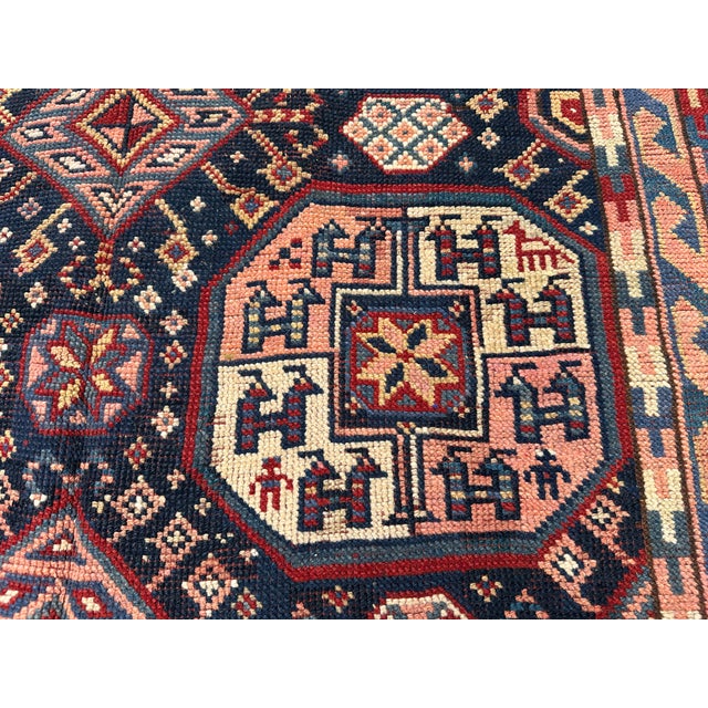 Antique Caucasian Shirvan Hand-Knotted Wool Rug - 11'2" X 5'2" For Sale - Image 13 of 14