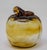 Amber Glass Apple Murano Blown Art Glass Paperweight Sculpture For Sale - Image 9 of 10