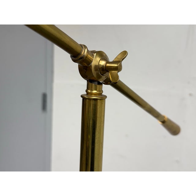Brass Serena & Lily Claremont Brass Floor Lamp For Sale - Image 8 of 12