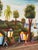 Vintage Large Haitian Naïve Art Coastal Village Landscape Painting by Jacky Salomon For Sale In Naples, FL - Image 6 of 12