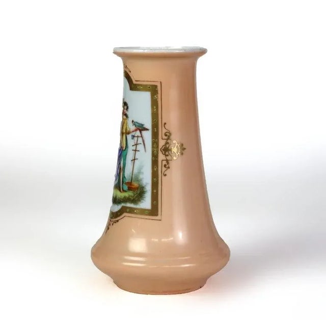 Antique Old Paris Porcelain Portrait Vase C1880 For Sale - Image 6 of 9