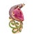 Bochic "Orient" Vintage Emerald Ruby & Pink Sapphire Ring - 18K Gold & Silver For Sale - Image 17 of 18