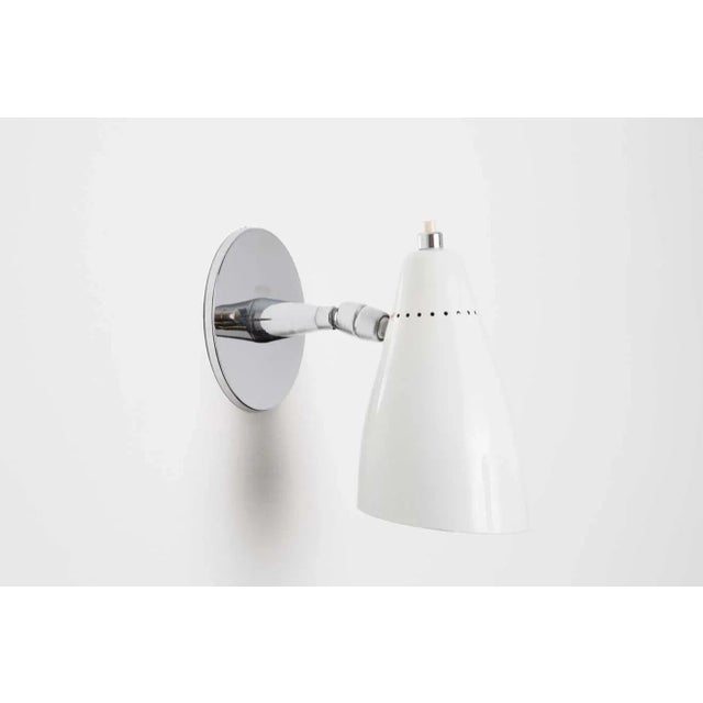 1960s Giuseppe Ostuni Model #101 White Articulating Sconces for O-Luce - a Pair For Sale - Image 11 of 13