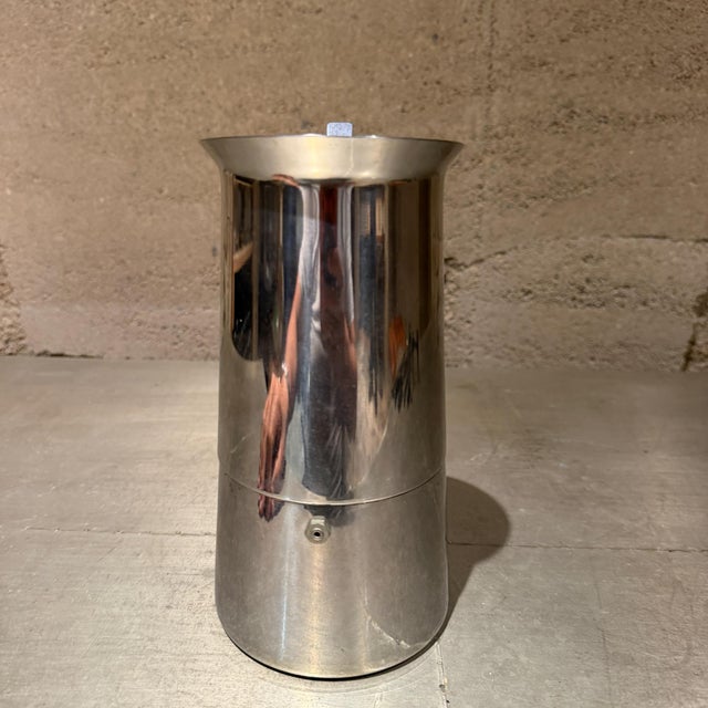 Vintage Gaggia Stainless Steel Stovetop Espresso Maker Inox Moka Pot For Sale - Image 9 of 13