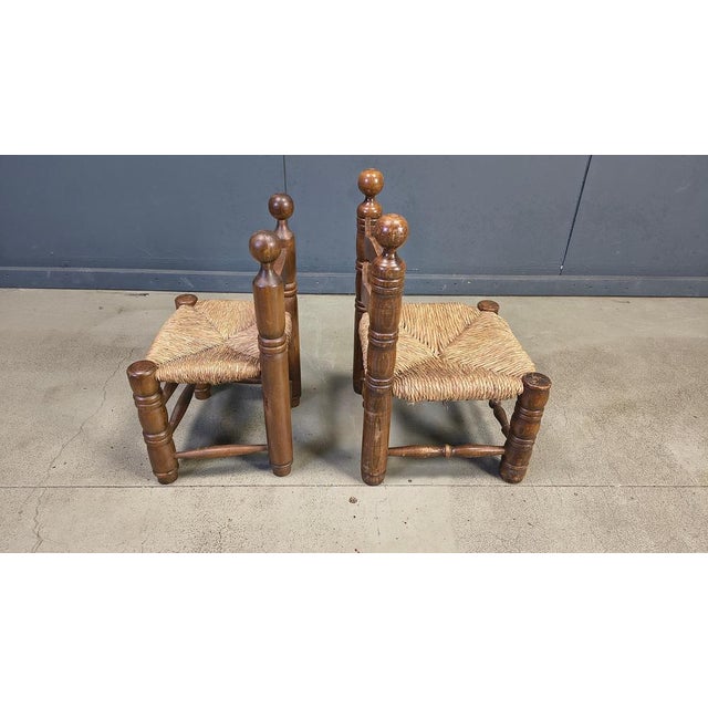 Brutalist Children Chairs attributed to Charles Dudouyt, 1960s, Set of 2 For Sale - Image 6 of 10
