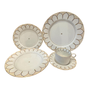 1990s Tsao and McKown Swid Powell “Serenade” Dinerware Setting - 5 Piece