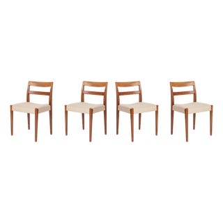 Vintage Swedish Chairs by Nilson Jonsson for Troeds, 1960s, Set of 4 For Sale