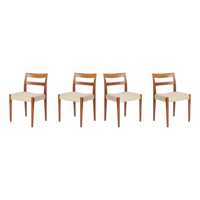 Vintage Swedish Chairs by Nilson Jonsson for Troeds, 1960s, Set of 4 For Sale