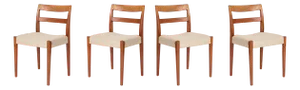 Vintage Swedish Chairs by Nilson Jonsson for Troeds, 1960s, Set of 4