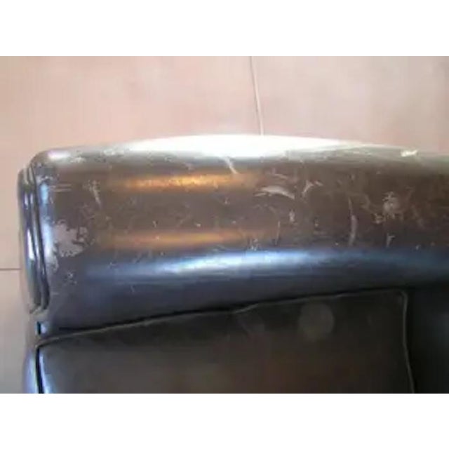 Mitchell Gold Mid 20th Century Mitchell Gold Attributed Brown Leather Club Chair For Sale - Image 4 of 5