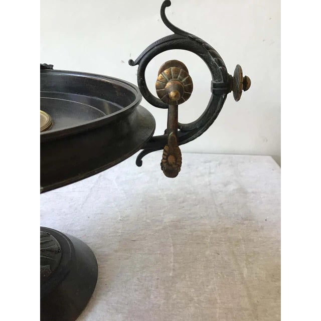 Large 1870s Bronze Classical Tazza For Sale - Image 12 of 13