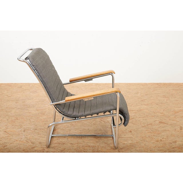 Lounge Chair in Chrome-Plated Tubular Steel, 1936 For Sale - Image 5 of 12