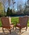 A Pair of Custom Ralph Lauren Wingback Lounge Chairs Upholstered in Leather and Paisley For Sale - Image 18 of 18