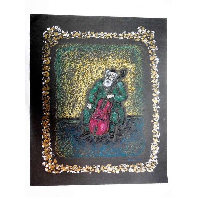 Anatoli Lvovich Kaplan, Shtetl Klezmer Musician painting and drawing For Sale