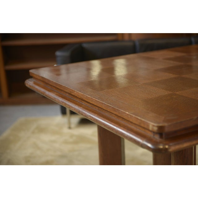 Oak Table in the style of Charles Dudouyt, 1940s For Sale - Image 9 of 12