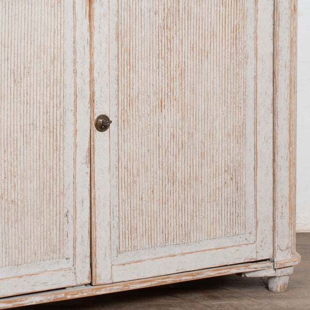 Early 19th Century Swedish Gray Painted Sideboard Buffet Cabinet For Sale - Image 10 of 13