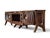 Wave Stereo Console in Walnut With Inset Epoxy Top by Michael Maximo For Sale - Image 4 of 11
