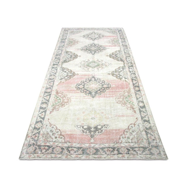 1960s Turkish Oushak Rug For Sale In Los Angeles - Image 6 of 6